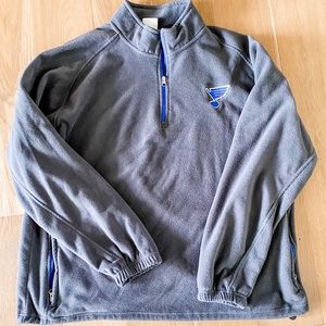 St. Louis Blues 3/4 zip fleece